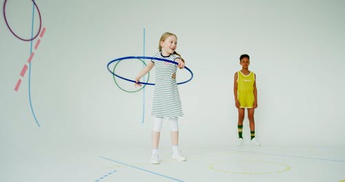 有关可爱, 呼啦圈, 多样化的免费素材视频