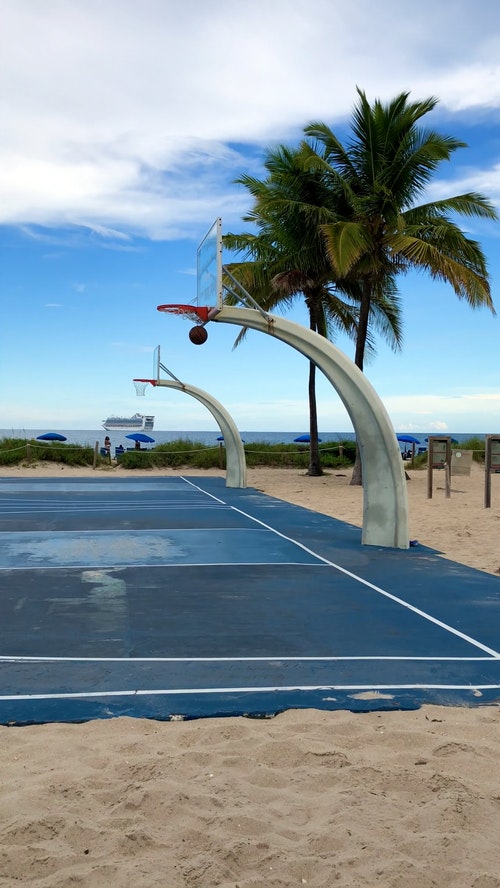 有关垂直拍摄,棕榈树,海滩的免费素材视频