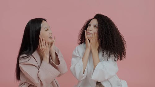 有关化妆品, 大笑, 女性的免费素材视频