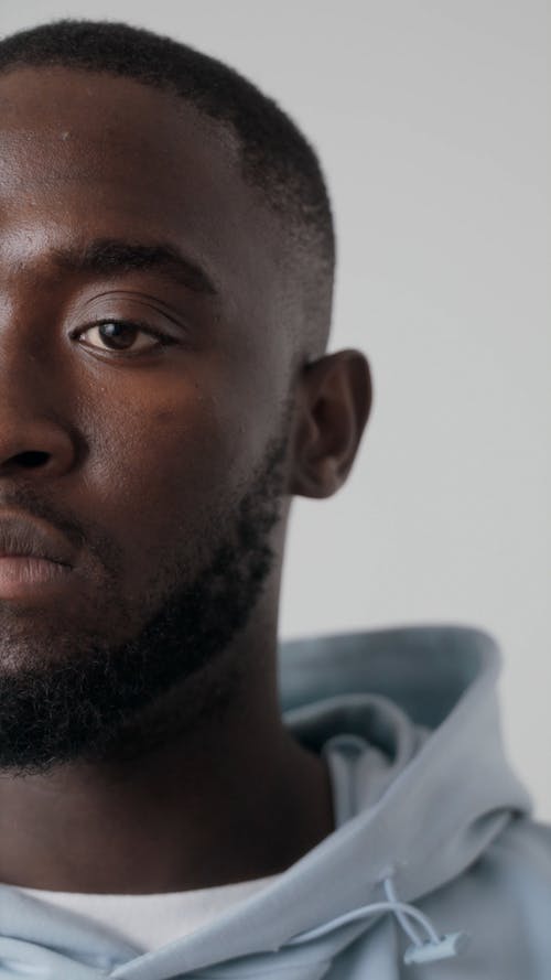 有关人, 半张脸, 垂直视频的免费素材视频