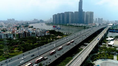 有关城市, 城市交通, 城市天际线的免费素材视频