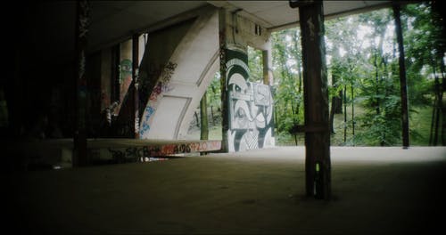 有关涂鸦, 废弃的建筑, 技巧的免费素材视频