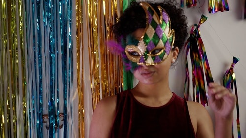 有关五彩纸屑,人,化装舞会的免费素材视频