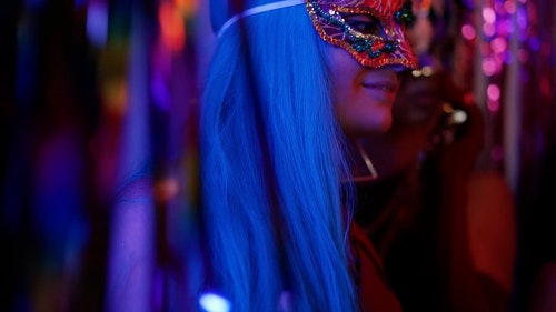 有关一起,五彩纸屑,人的免费素材视频