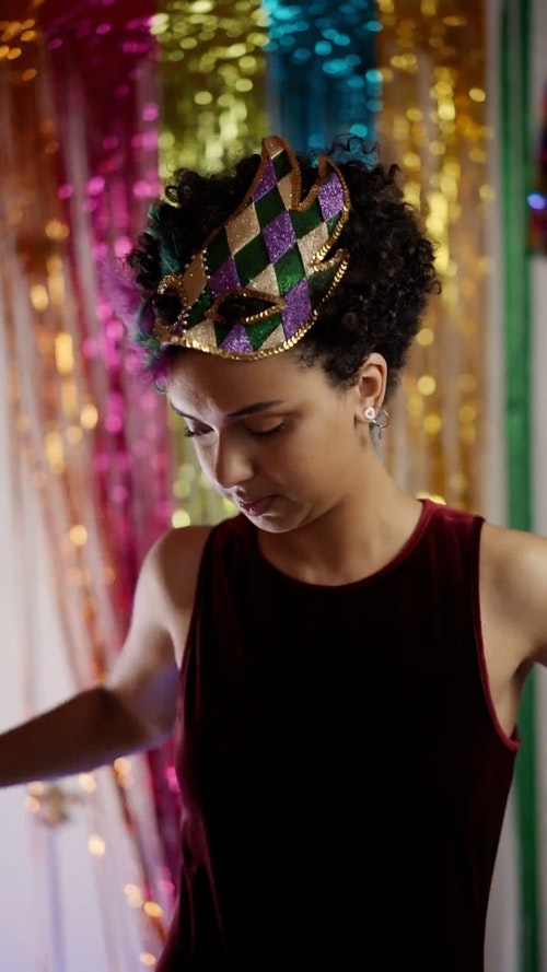 有关人,化装舞会,垂直视频的免费素材视频