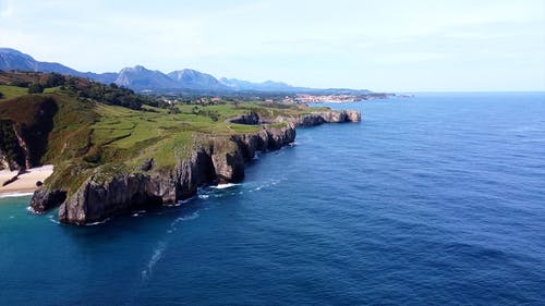 有关地平线过水, 山崖, 影片的免费素材视频