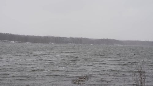 有关下雪, 冬季, 喜怒无常的天空的免费素材视频