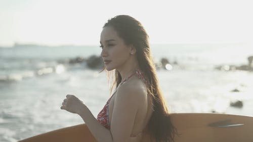 有关冲浪板, 女人, 成人的免费素材视频