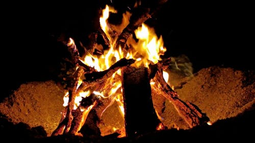 有关晚上, 柴火, 火的免费素材视频