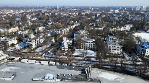 有关冬季, 地平线, 城市的免费素材视频