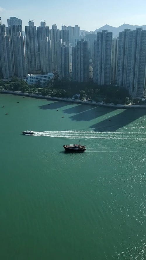 有关城市, 岸边, 市容的免费素材视频