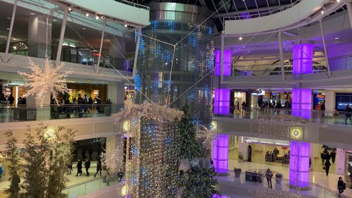 商场圣诞装饰品 · 免费素材视频