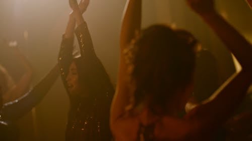 一群妇女在迪斯科舞厅跳舞 · 免费素材视频