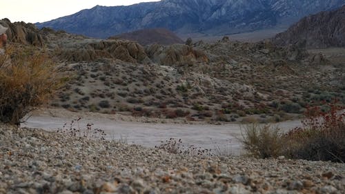 一个人在沙漠中行走 · 免费素材视频