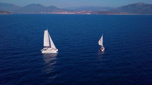 有关天性, 山顶风光, 帆船的免费素材视频