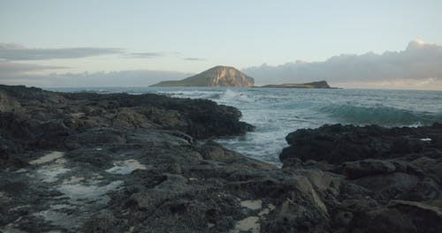 有关夏威夷, 多岩石的海岸, 太平洋的免费素材视频