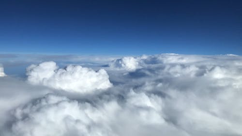 有关厚厚的云层, 在云层之上, 在飞行中的免费素材视频