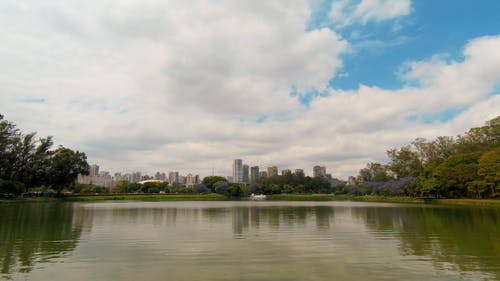 有关喷泉, 城市, 天际线的免费素材视频