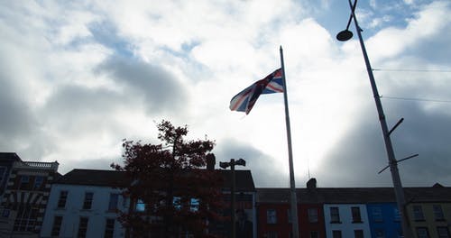 英国的国旗被风扬起 · 免费素材视频