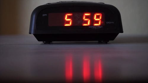数字闹钟显示时间 · 免费素材视频