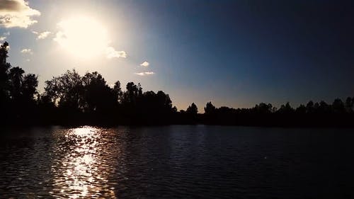 有关延时摄影, 日落, 湖的免费素材视频