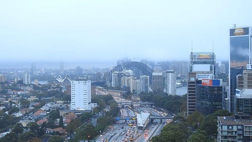 延时录像悉尼澳大利亚天际线 · 免费素材视频