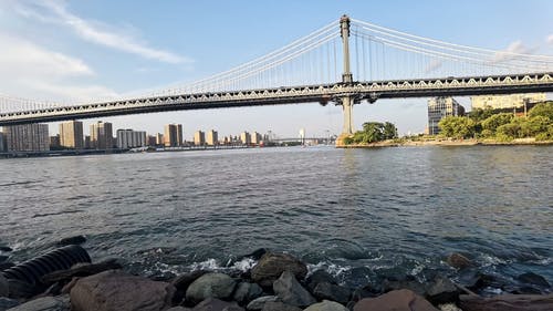 有关东河, 吊桥, 城市的免费素材视频