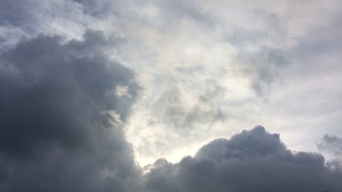 蠕虫眼中的云运动镜头 · 免费素材视频
