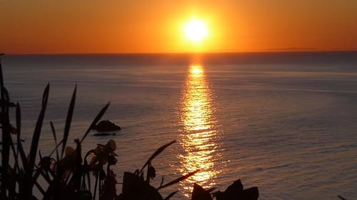 有关傍晚的太阳, 北海, 地平线的免费素材视频