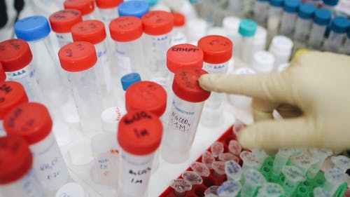 包含不同种类元素的编码塑料管 · 免费素材视频