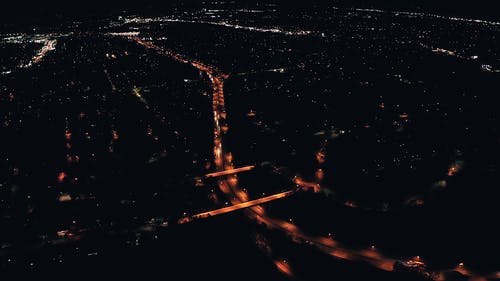 有关公路, 城市, 夜视的免费素材视频