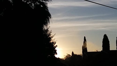 有关剪影, 天空, 屋顶的免费素材视频