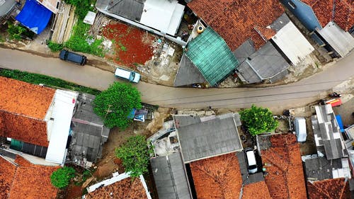 有关印尼, 城镇, 从上面的免费素材视频