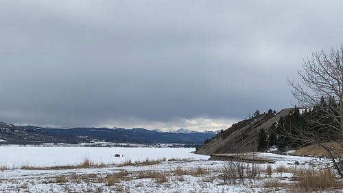 有关亚伯达省, 冬季, 冰冻的湖面的免费素材视频