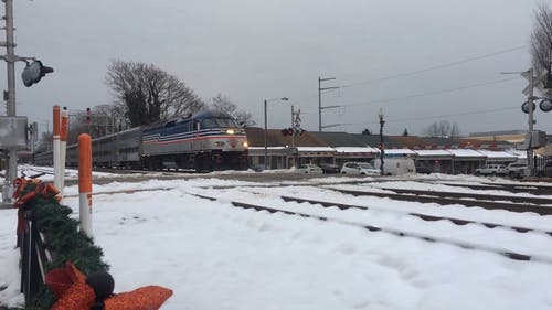 有关公共交通工具, 冬季, 户外的免费素材视频