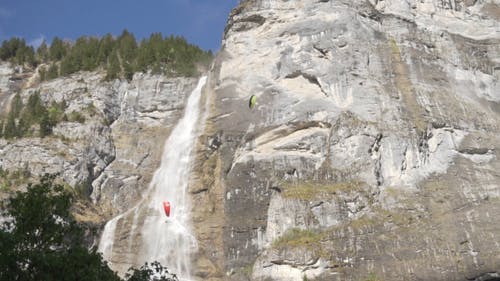 滑翔伞高空探险 · 免费素材视频