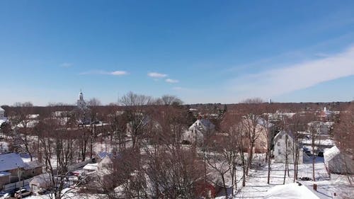 有关冬季, 城镇, 居住区的免费素材视频