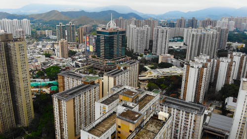 香港的摩天大楼和高层建筑 · 免费素材视频
