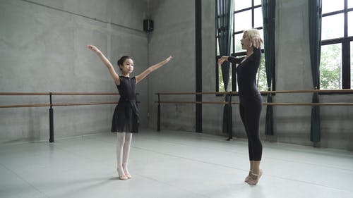 两人在做芭蕾舞 · 免费素材视频