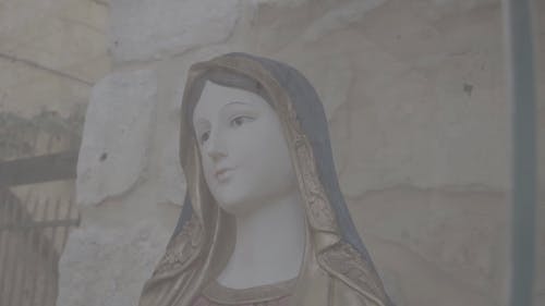 圣母玛利亚的模糊图像 · 免费素材视频