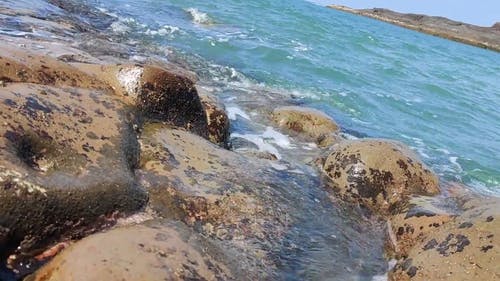 有关岩石海岸, 岸边, 户外的免费素材视频