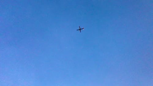 一架在天上飞的飞机 · 免费素材视频
