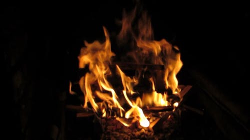 着火的木头 · 免费素材视频