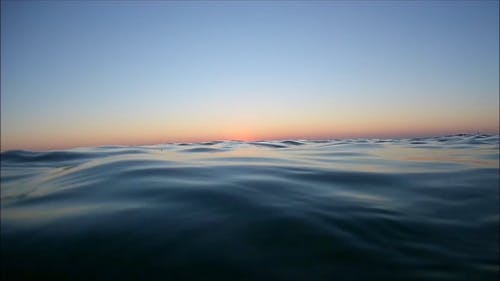 水位拍摄与日落美景 · 免费素材视频
