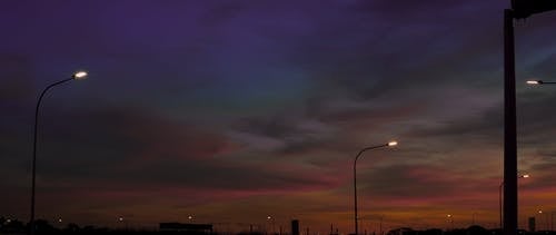 有关傍晚天空, 全景, 剪影的免费素材视频