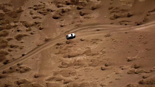 在沙漠中行驶的车辆 · 免费素材视频