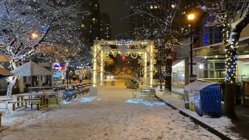 有关下雪的, 下雪的天气, 冬季的免费素材视频