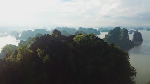 岛和海的无人机画面 · 免费素材视频