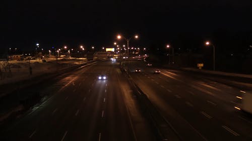 没有时间流逝的车辆的高角度镜头 · 免费素材视频