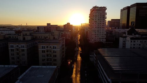 有关城市, 太阳, 市中心区的免费素材视频